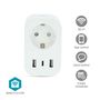 SmartLife Smart Plug | Wi-Fi | IP21 | Power meter | 3680 W | Type F (CEE 7/7) / 1x USB-C™ / 2x USB | 0 - 55 °C | Android™ / IOS | White | 1 pcs WIFIP151FWT 5412810448340