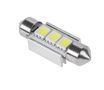 LED lemputė 12V SV8.5 su 3LED balta Ø11x36mm Canbus ZAR0381 5901890008754