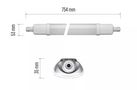 LED šviestuvas TRI-PROOF, 230Vac, 18W, 75cm, 4000K, 1700lm, EMOS ZT3020 8592920085448