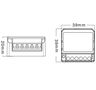 Išmani relė, 100-240Vac, ZigBee, 2 kanalų, 800W, TUYA. MQTT ZWSM16-W2 6976037360179