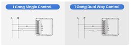 Smart Wi-Fi switch module 1 gang, 230Vac, 3A, TUYA / Smart Life WSM16 6976037360124