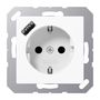 Socket with USB A JUNG A1520-18AWW (white, 16A/250V) JAA152018AWW