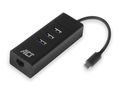 USB-C 3.2 Gen1 hub 3 port with Gigabit network port. ACTAC6400