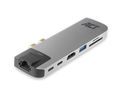 Docking USB-C Thunderbolt 3™ - HDMI / Gigabit -  Ethernet / 2 x USB-A / 2 x USB-C / Card Reader / Thunderbolt™ Pass-through / PD Pass-through - Metal Housing ACTAC7044 8716065470932; 8716065470932