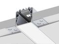 Plaster board profile, RPL135FL US for trimless installation, recess, raw aluminum, suitable with the light reflector VEGA95 (increases light output + 20 %) - 2 m AL-RPL35US-2