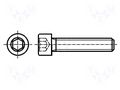 Screw; M3x16; 0.5; Head: cheese head; hex key; HEX 2.5mm; steel BOSSARD B3X16/BN11