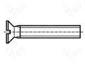 Screw; M6x12; 1; Head: countersunk; slotted; 1.6mm; DIN 963A BOSSARD B6X12/BN654