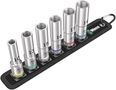 Belt C Deep 1 socket set, 1/2" drive, 1 x 10.0x83; 1 x 13.0x83; 1 x 15.0x83; 1 x 16.0x83; 1 x 17.0x83; 1 x 19.0x83; 1 x 45.0x275.0; 1 x 200.0x30.0, Wera 05004565001
