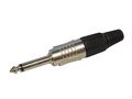 6.35mm PROFESSIONAL MALE JACK CONNECTOR - MONO - BLACK CA027B 5410329298241; 5410329298258; 5410329515768