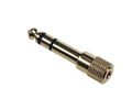 FEMALE 3.5mm STEREO JACK TO MALE 6.35mm STEREO JACK - GOLD CAA30 5410329297671; 5410329297688