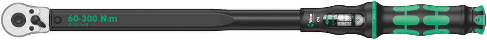 Click-Torque C 4 torque wrench with reversible ratchet, 60-300 Nm, 1/2"x60-300, Wera 05075623001