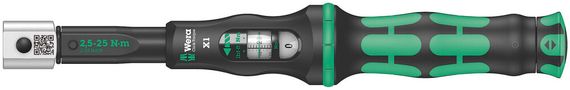 Click-Torque X 1 torque wrench for insert tools, 2.5-25 Nm, 9x12x2.5-25, Wera 05075651001
