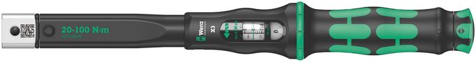 Click-Torque X 3 torque wrench for insert tools, 20-100 Nm, 9x12x20-100, Wera 05075653001