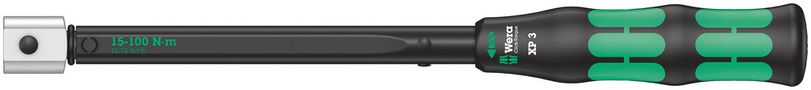 Click-Torque XP 3 pre-set adjustable torque wrench for insert tools, 15-100 Nm, 15 Nm, 9x12x15.0x15-100, Wera 05075672001