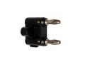 DUAL BANANA PLUG - BLACK CM13B 5410329329815; 5410329329822