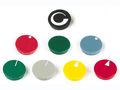 Lid for 15mm button (black - white arrow) DK15NWP