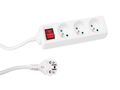 3-WAY SOCKET-OUTLET WITH SWITCH - 3 m CABLE - WHITE - FRENCH SOCKET EB3S-3 5410329346775; 5410329525118