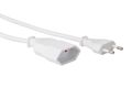 EXTENSION CABLE - 1.8 m - WHITE - 2G0.75 - CEE 7/16 "Europlug"+ C7 EC018DWN 5410329727635
