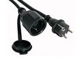 RUBBER EXTENSION CABLE - 5 m - 3G2.5 - SCHUKO EC05R25-G 5410329407674
