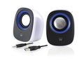 2.0 Stereo speaker set for PC and laptop, USB-powered EM3513