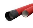 Red corrugated pipe D50/d31 with rope Ecopipe (halogen-free, 50m)  VGOFR50RECO