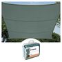 SHADE SAIL - RECTANGULAR - 2 x 3 m - COLOUR: GREEN GREY GSS4320GG 5410329735814
