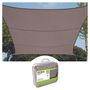 SHADE SAIL - SQUARE - 3.6 x 3.6 m - COLOUR: TAUPE GSS4360TA 5410329578022; 5410329587611