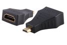 Perėjimas HDMI lizdas - micro HDMI kištukas AD/HDMI-F:MicrHDMI-M 5902270715606
