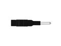 INJECTION-MOULDED ADAPTER PLUG 2mm TO 4mm / BLACK (MZS 2) HM12T00 5410329304607; 4002044169473