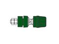 INSULATED 4mm SOCKET WITH CLAW EDGE / GREEN (PKI 10A) HM2441A