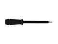 INSULATED TEST PROBE 4mm WITH SLENDER STAINLESS STEEL TIP / BLACK (PR▄F 2) HM5400 5410329303419; 4002044166335
