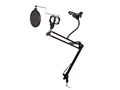 ADJUSTABLE DESK MIC STAND WITH PHONE HOLDER HQMS10010 5410329681807