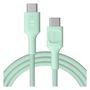 USB-C cable 2m 100W Greencell PowerStream Fast Charging PD Mint Green KABGC100PS200MG 5904326376151