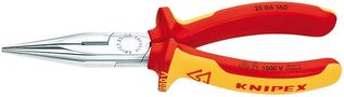 Replės tiesiais galais izoliuotos 1000V 160mm, 25 06 160 KNIPEX KNIP/2506160 4003773033806