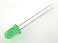 LED; green; 5mm; 20÷60mcd; 30°; Front: convex; 2.2÷2.5VDC KINGBRIGHT ELECTRONIC L-53GT