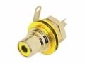 REAN - PHONO RECEPTACLE (RCA) - GOLD PLATED CONTACTS - YELLOW NYS367-4 5410329440305; 5410329440305