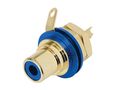 REAN - PHONO RECEPTACLE (RCA) - GOLD PLATED CONTACTS - BLUE NYS367-6 5410329440329; 5410329440329