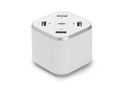 SMART USB station with 3 x USB + 1 x USB Fast Charge QC 3.0 + 1 x Type-C outputs - max. 9.6 A - max. 48 W - white PSS6EUSB43 5410329747305