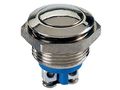 ROUND STAINLESS STEEL PUSH BUTTON SPST 1NO R1800R 5410329380823; 5410329491215; 5410329529307
