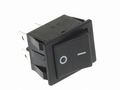 POWER ROCKER SWITCH 10A-250V DPST ON-OFF - BLACK I/O CAP R905A 5410329269586