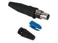 REAN - TINY 3-POLE CABLE CONNECTOR, BLACK METAL SHELL, GOLD PLATED CONTACTS RT3FC-B 7613187010200; 7613187010200