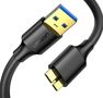 Кабель USB3.0 - microUSB 3.0 0.5м черный US130 UGREEN UGREEN/10840 6957303801275; 6957303818402