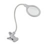 LED DESK LAMP WITH CLIP AND MAGNIFYING GLASS - 5 DIOPTRE - 6 W - 30 LEDS - WHITE VTLLAMP10N 5410329647889; 5410329647896