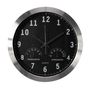 ALUMINIUM WALL CLOCK WITH THERMOMETER & HYGROMETER - ╪ 35.5 cm WC118 5410329696337