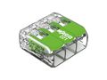 Compact splicing connector 3 x 0.2 - 4 mm▓ for all wire types - green WG221423