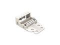 MOUNTING CARRIER - FOR 5-CONDUCTOR TERMINAL BLOCKS - 221 SERIES - 4 mm² - WITH SNAP-IN MOUNTING FOOT FOR HORIZONTAL MOUNTING - WHITE WG221515 5410329716042; 4055143640893