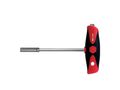 Wiha Screwdriver with T-handle and two bit holders ComfortGrip magnetic 1/4" (26179) 150 mm WH26179 4010995261795