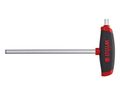 Wiha L-key with T-handle ComfortGrip Hexagon MagicRing« with side drive, matt chrome-plated (45440) 3 x 100 mm WH45440 4010995454401