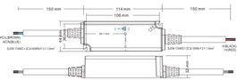 Impulsinis maitinimo šaltinis LED 24V 1.7A, 40W, IP67, MEAN WELL XLN-40-24