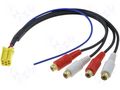 ISO mini plug,RCA socket x4; PIN: 6 4CARMEDIA ZRS-ISO-3
